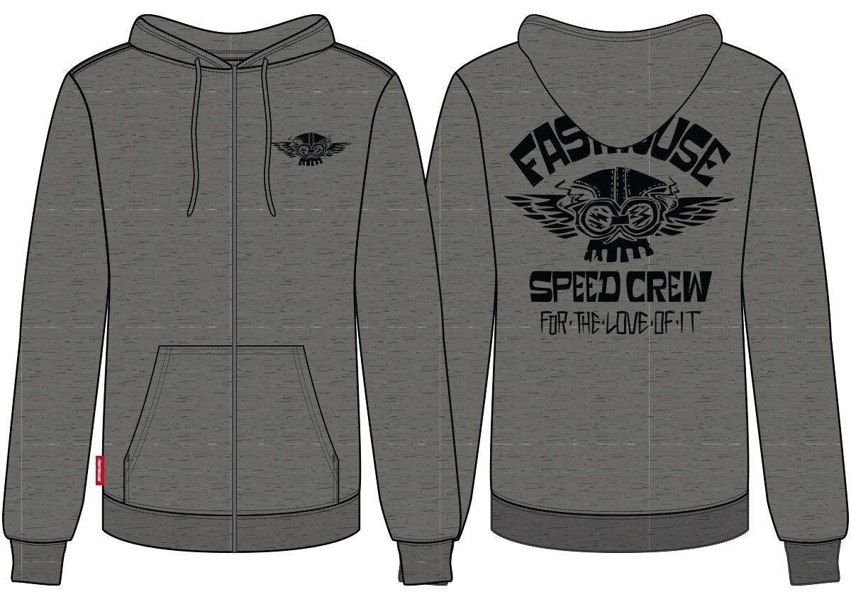FastHouse LOV OF IT HOODZP FLCE GRY MD