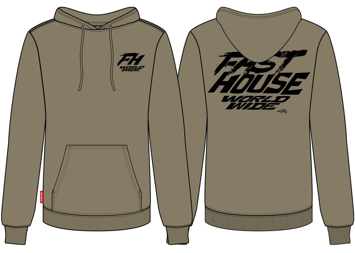 FastHouse PRIMER HOODPLLOVR WRM GRY 3X