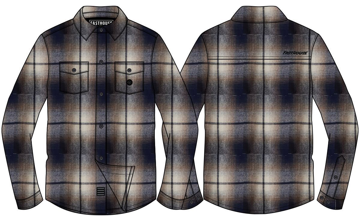 FastHouse FOLSOM HVYWT FLANNEL MULT LG