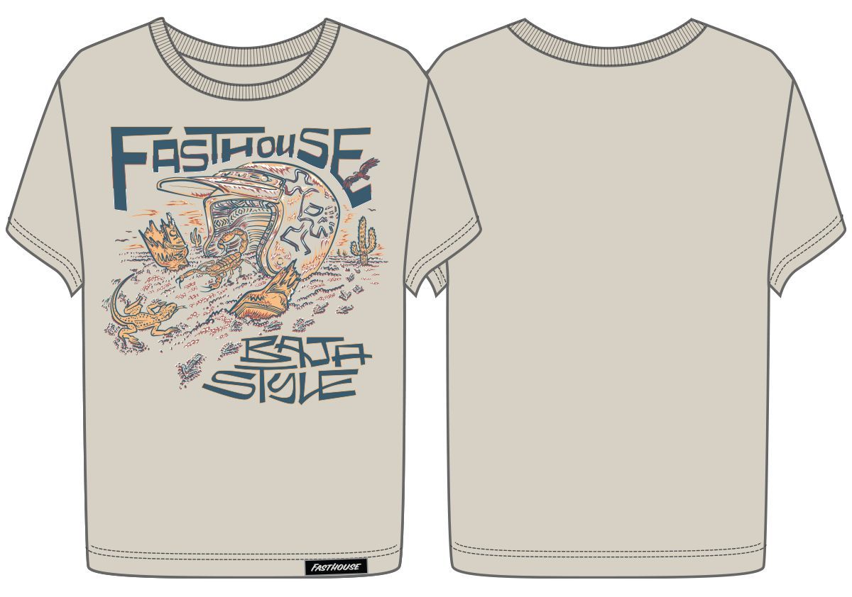 FastHouse WMN BAJA STYLE TEE NAT XL