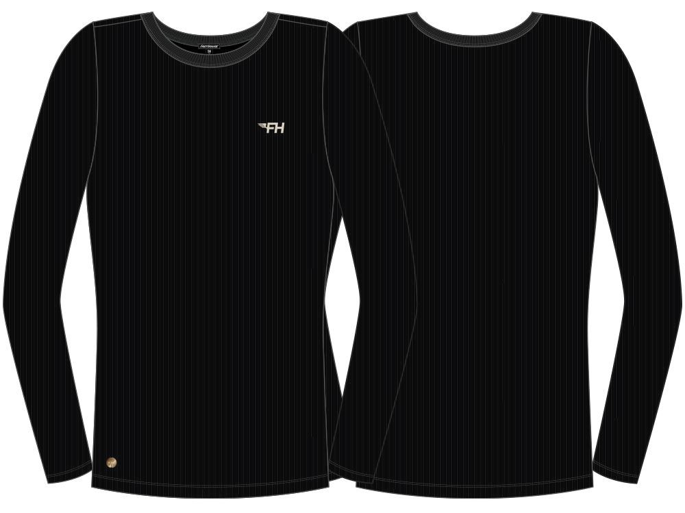 FastHouse WOMEN'S FLT LS TEE BLACK 2X