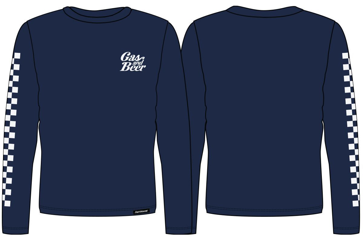 FastHouse WOMEN TAVERN LS TEE NAVY XL