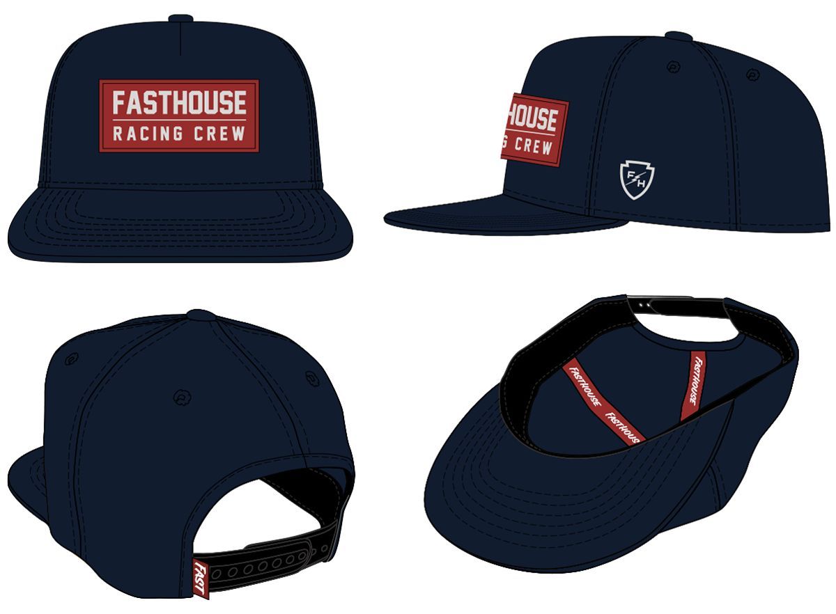 FastHouse RACING CREW HAT NAVY OS
