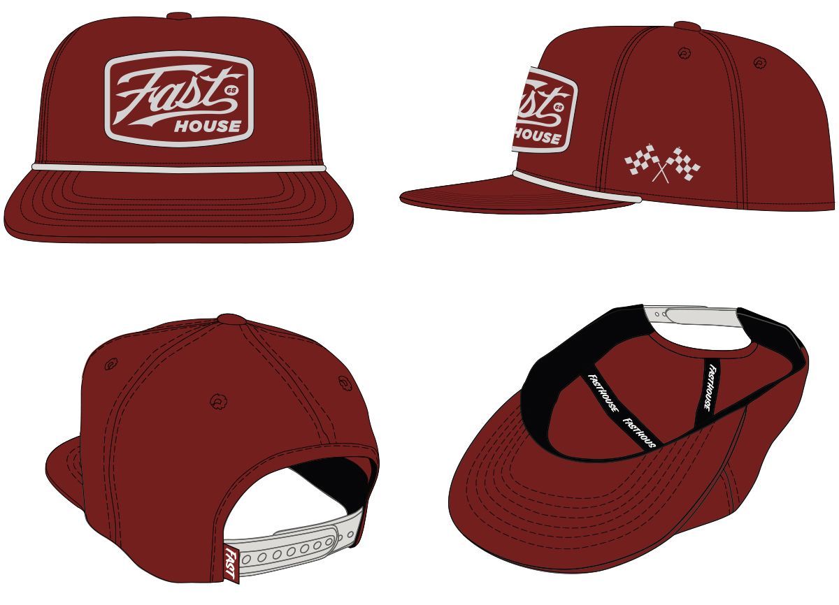 FastHouse CARRERA HAT RED OS