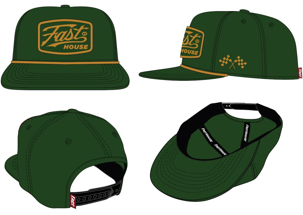 FastHouse CARRERA HAT RED OS