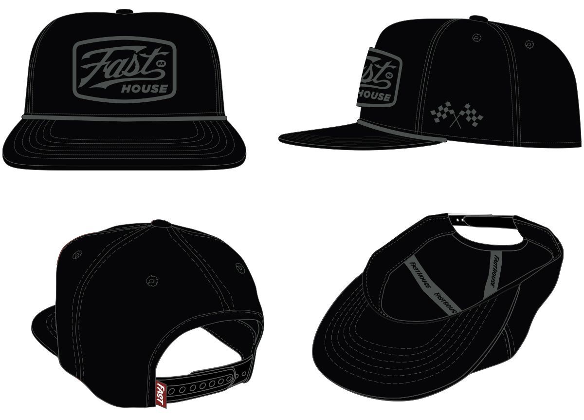 FastHouse CARRERA HAT RED OS
