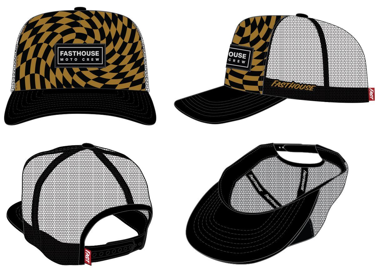 FastHouse DIVERSION HAT BLACK/GOLD OS