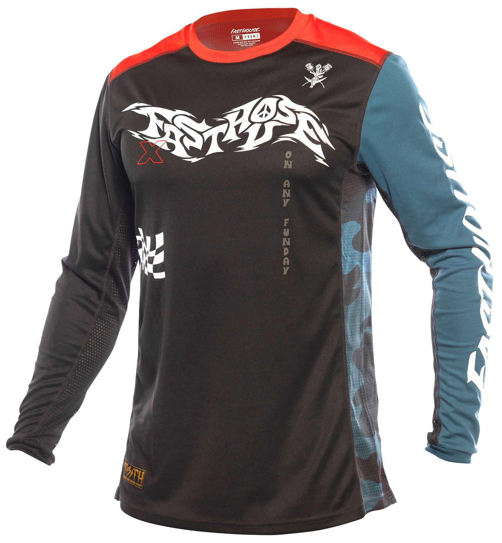 FastHouse GRNDHOUS BRMN JRSY BK/RD 3X