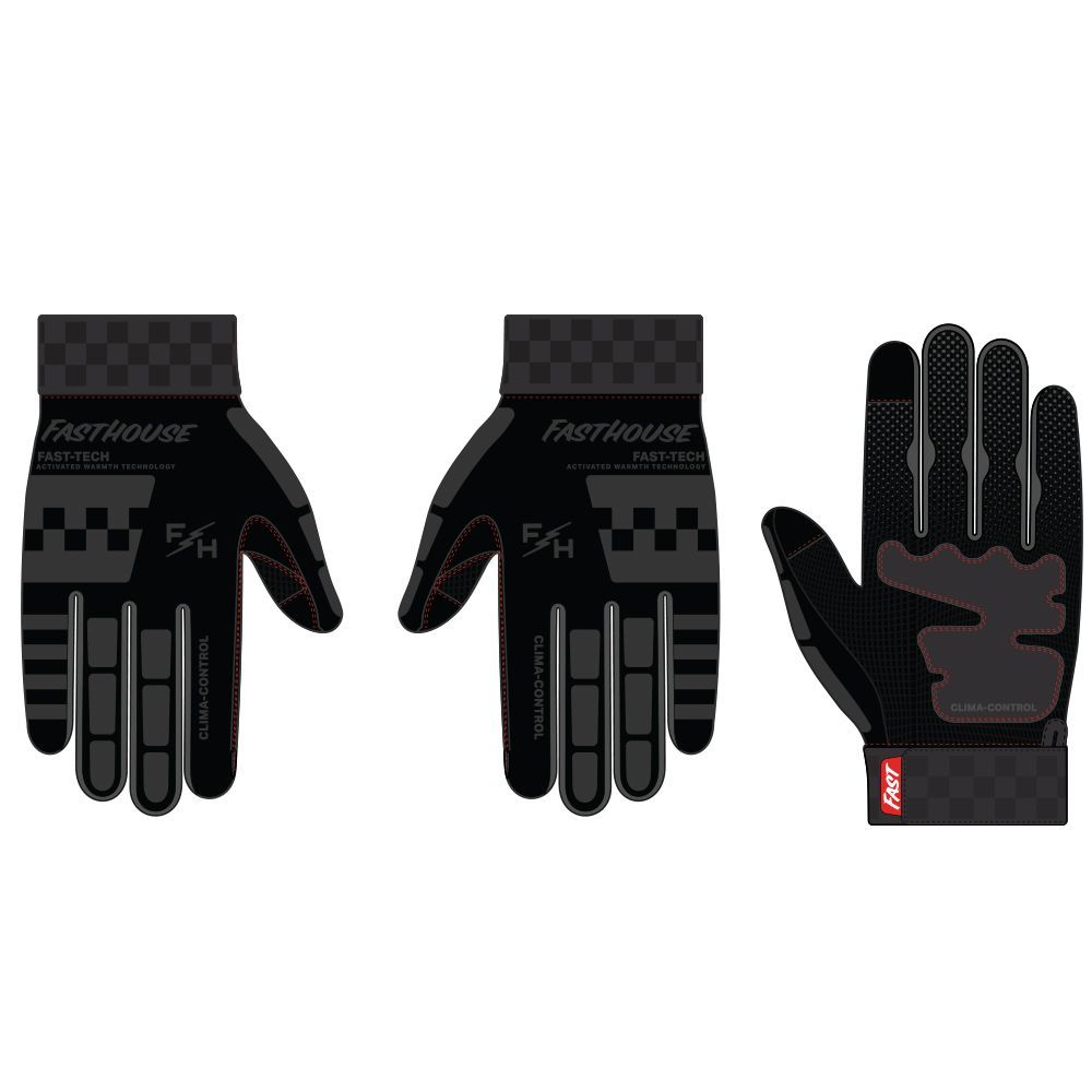 FastHouse TOASTER GLOVE BK/WT 2X
