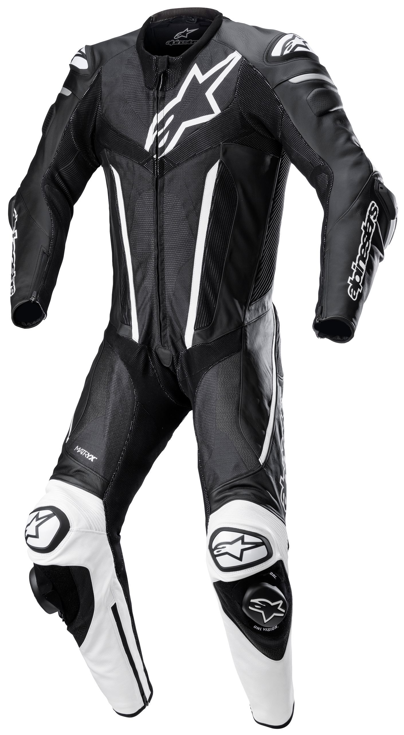 ALPINESTARS FUSION SUIT 1PC BLK WHT 50