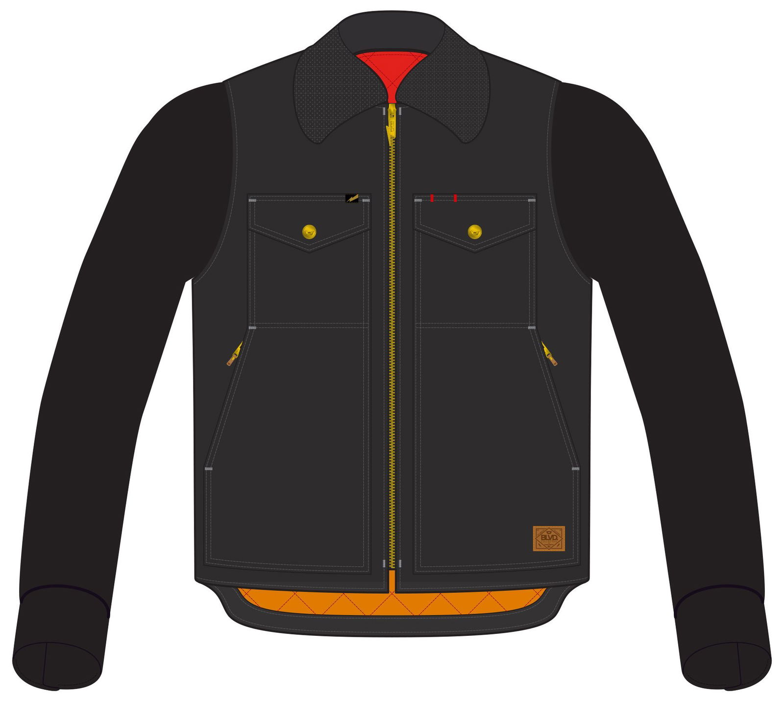 CORTECH CONVERT JKT VEST BLK MED