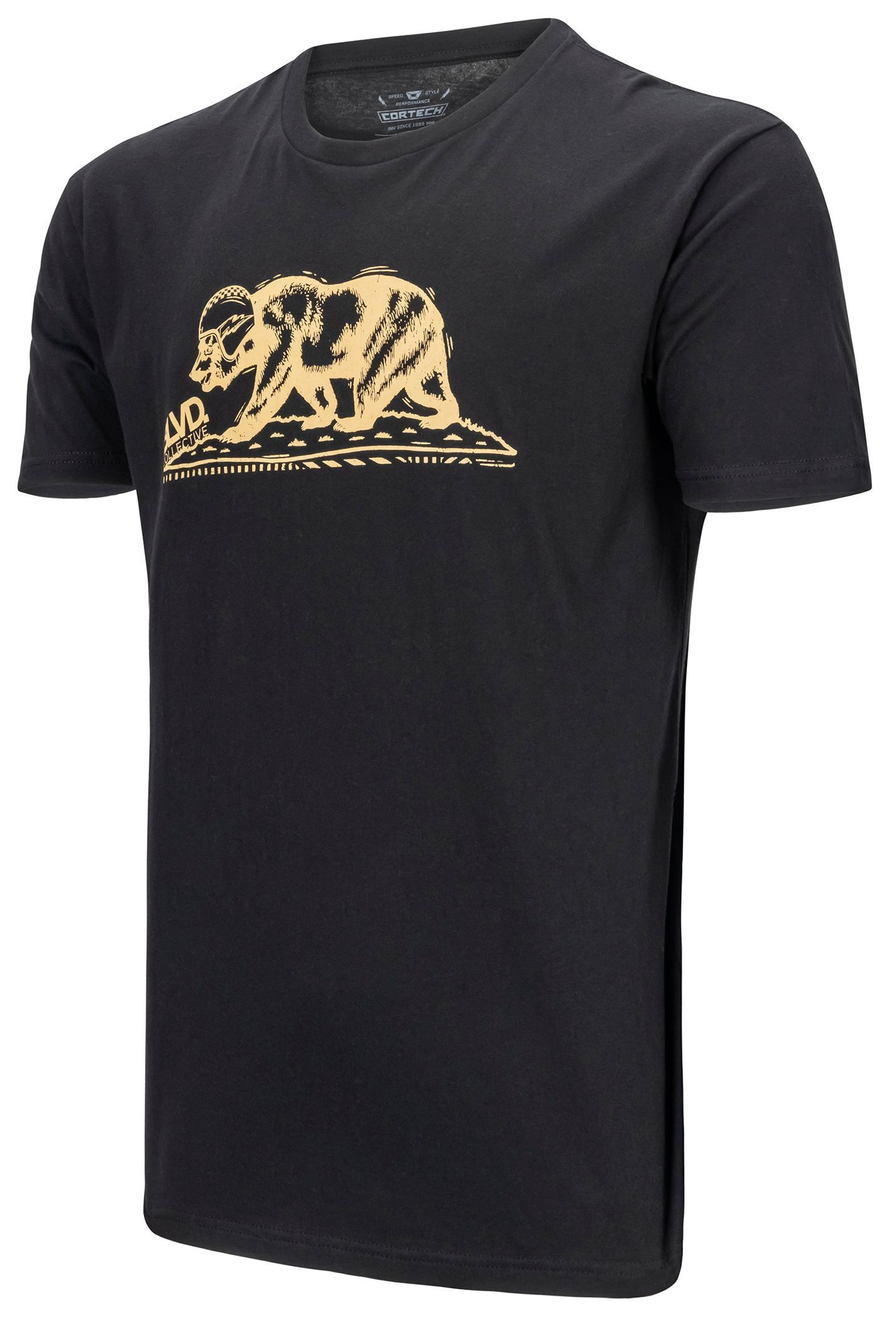 CORTECH CALI BEAR SS TEE BLACK LRG