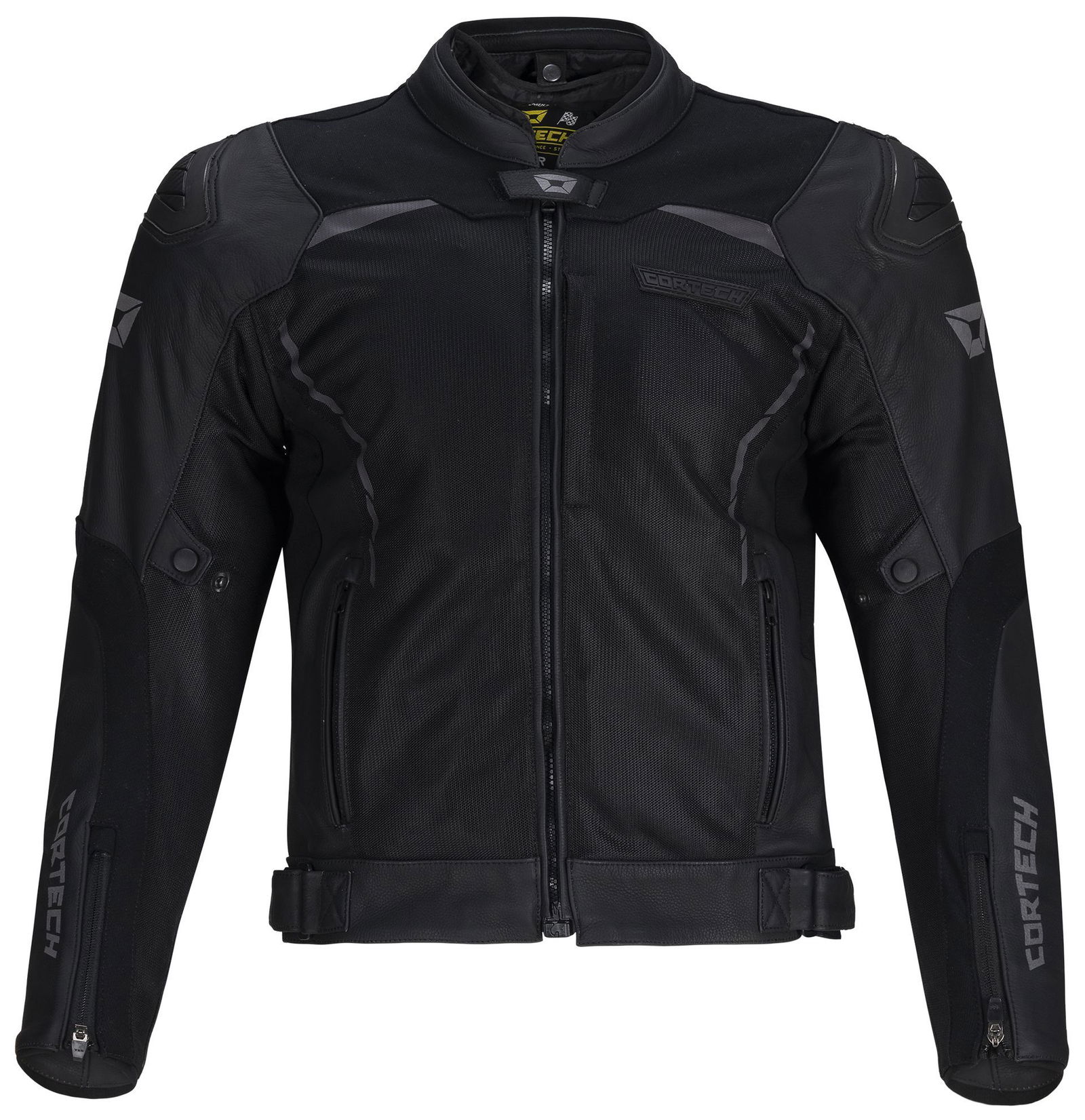 CORTECH VADER LEATHER JKT BK/CAM MED