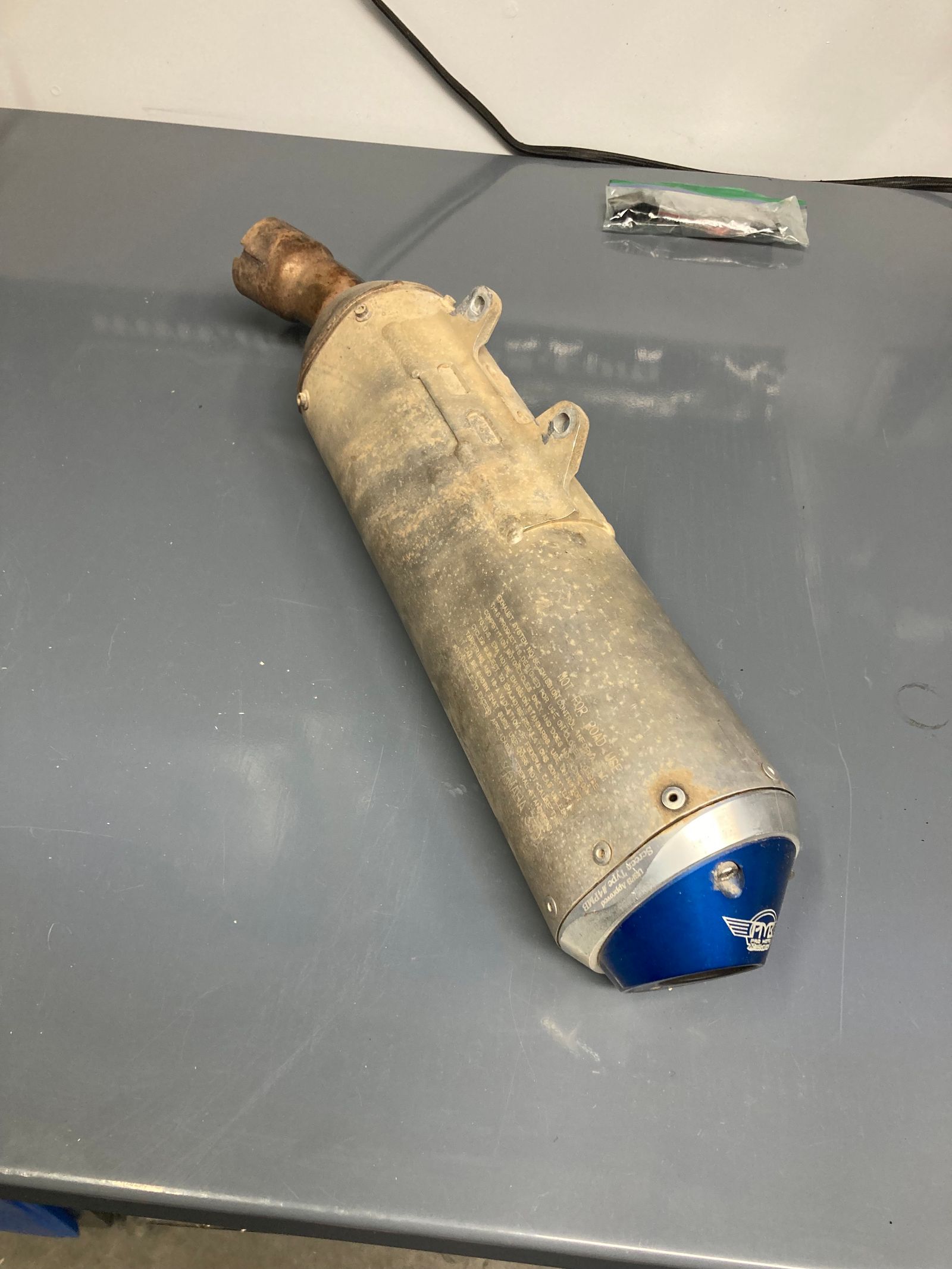 YZ450F Muffler With Pro Moto Billet Spark Arrestor MX Locker