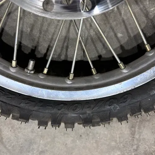 Suzuki RM65 Kawasaki KX65 Complete Front Tire and Wheel Assembly 