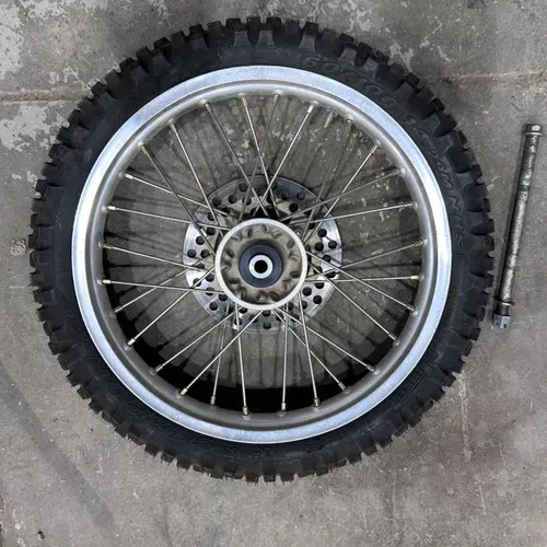 Suzuki RM65 Kawasaki KX65 Complete Front Tire and Wheel Assembly 