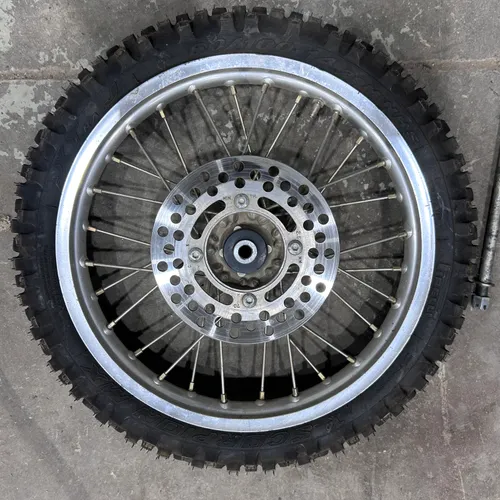Suzuki RM65 Kawasaki KX65 Complete Front Tire and Wheel Assembly 