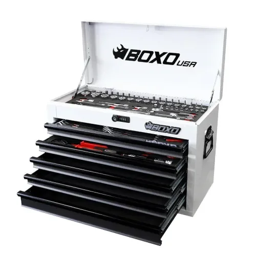 MotoBox  26 5-Drawer Portable Tool Box with 103-Piece Metric