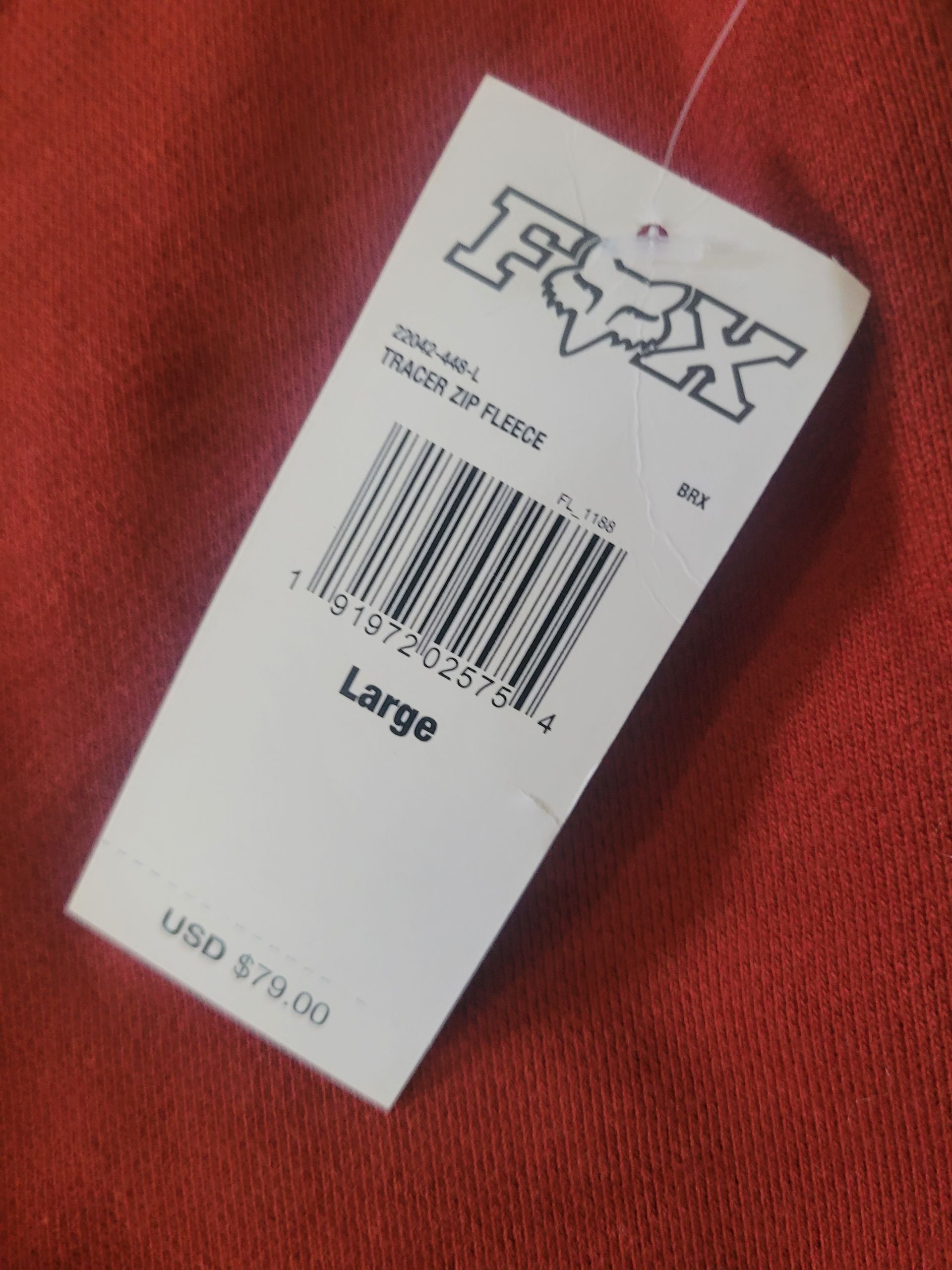 FOX tracer Large Zip Hoodie