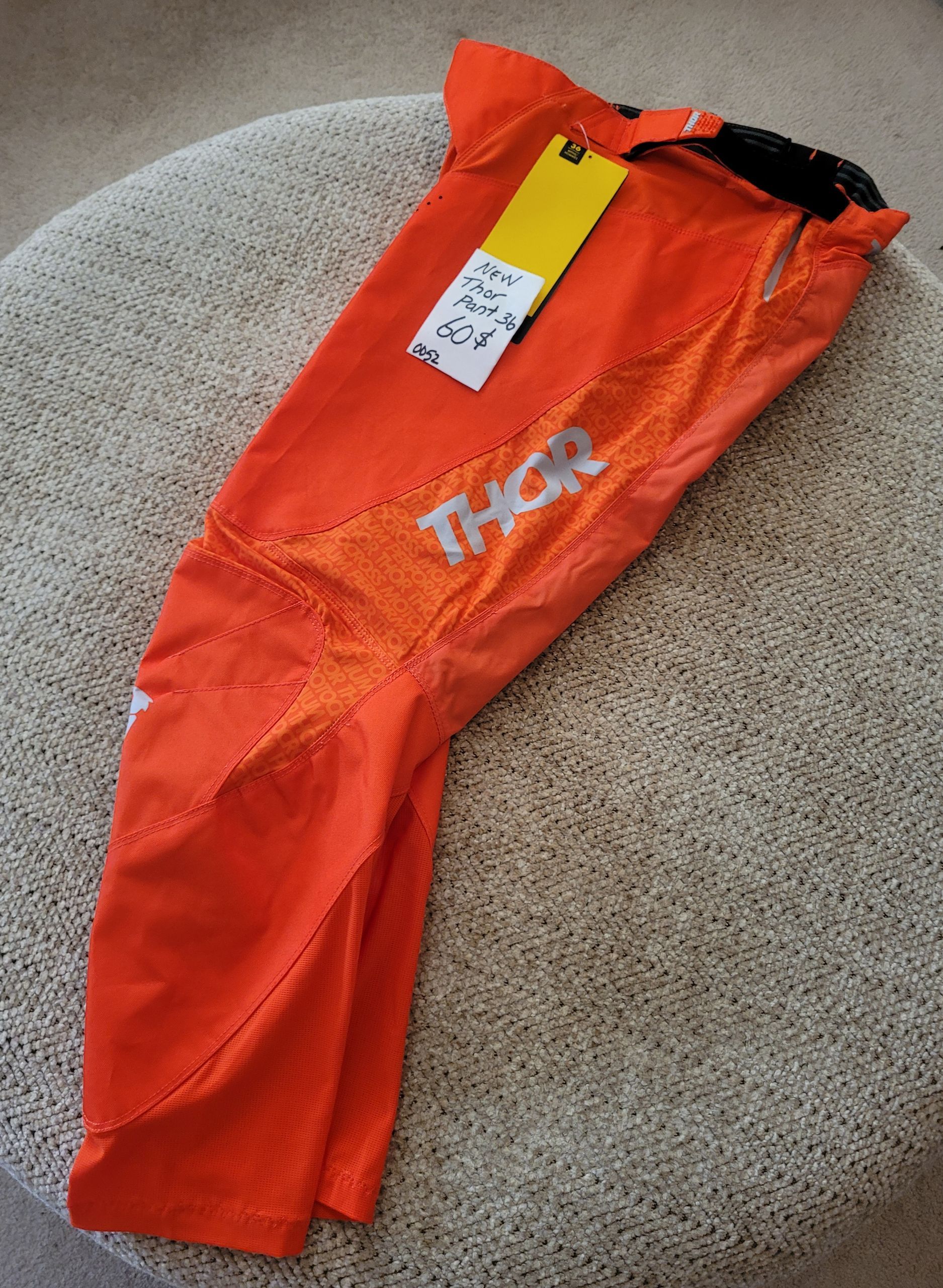 Thor Pant ORANGE 36" NWT