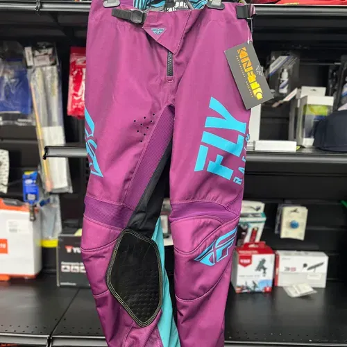 FLY RACING KINETIC SHIELD PANTS PORT/BLUE SZ 34