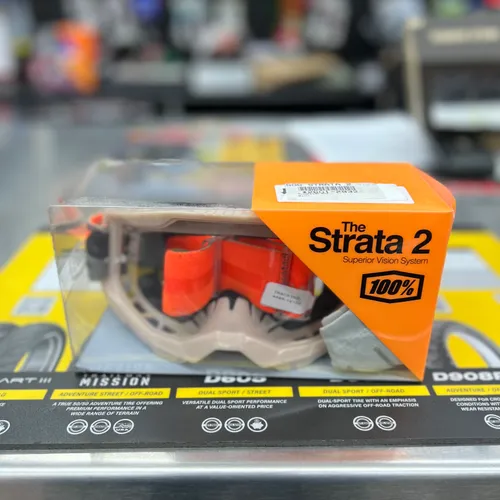 100% Strata 2 Goggles - Kombat - Clear