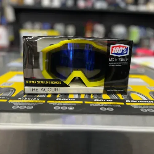 100% ACCURI GOGGLES- HUSQVARNA YELLOW