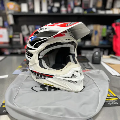 Shoei VFX-EVO Zinger TC-1 Red/White Helmet Size L