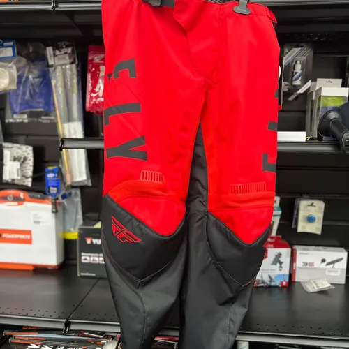 FLY RACING F-16 PANTS RED/BLACK/WHITE SZ 38