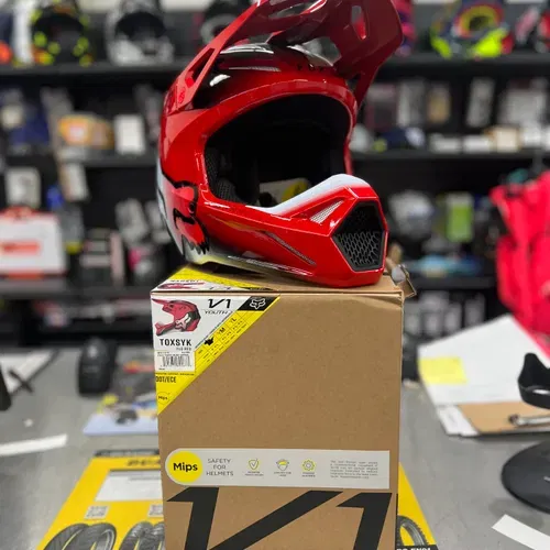 Fox Racing Youth V1 Toxsyk Helmets 29731-110-YS