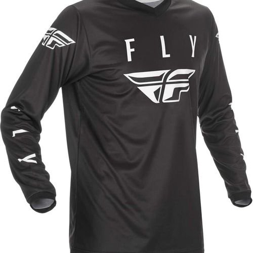 FLY Racing Adult Universal Jersey (Black/White, MED) 