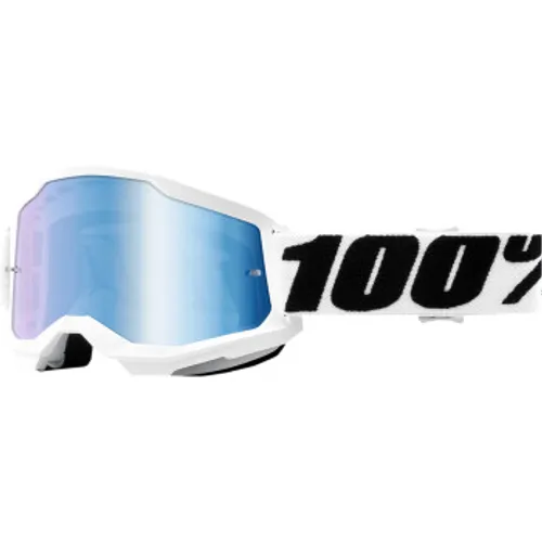 100% Strata 2 Goggles - Everest - Blue Mirror