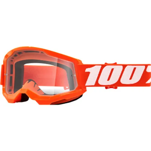 100% Strata 2 Goggles - Orange - Clear