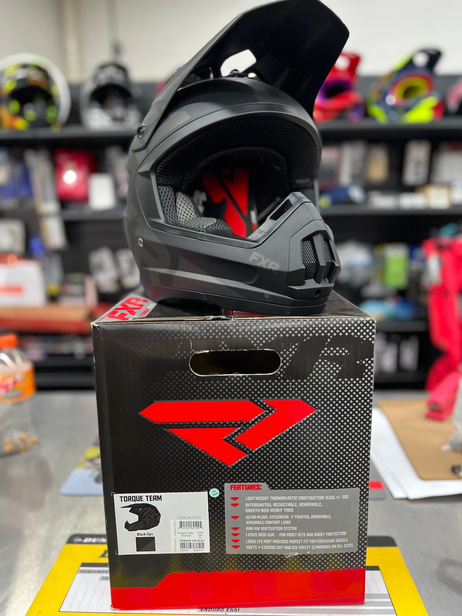 Fxr black sales ops helmet