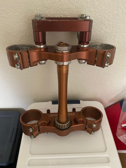 にゃに Voodoo Lowering Top Triple Clamp Clip-Ons Kit for Kawasaki ZX14