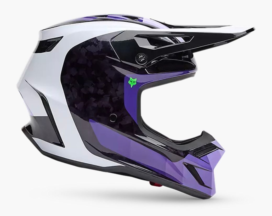 Fox V3 RS Grid Purple Brand New
