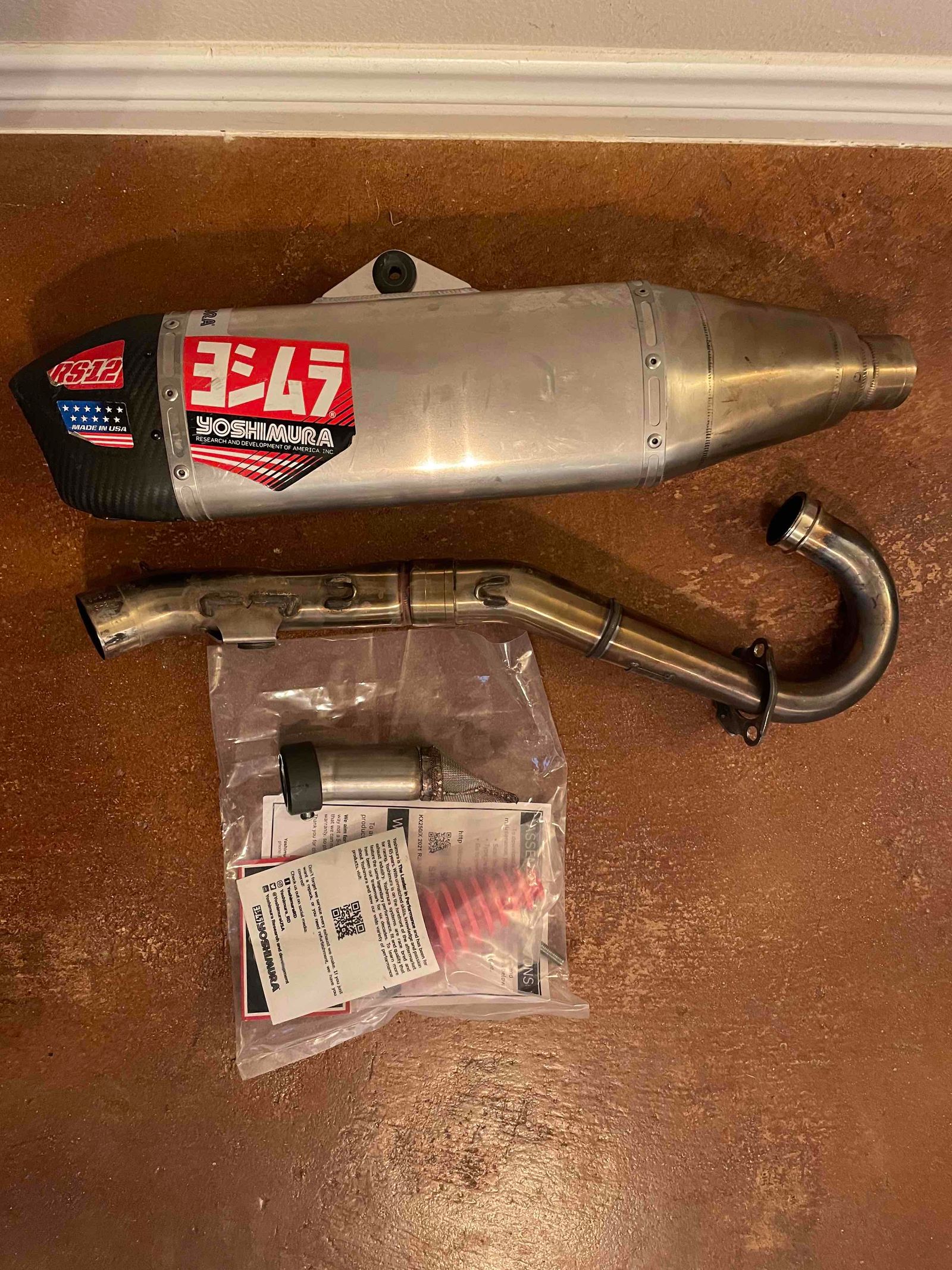 Yoshimura Rs 12 Exhaust System Kawasaki KX250F X