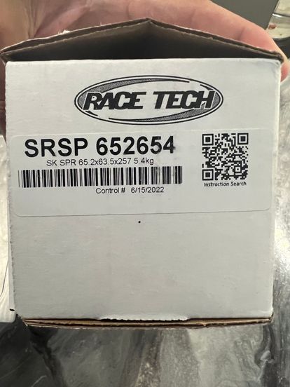 Race Tech 5.4 Shock Spring