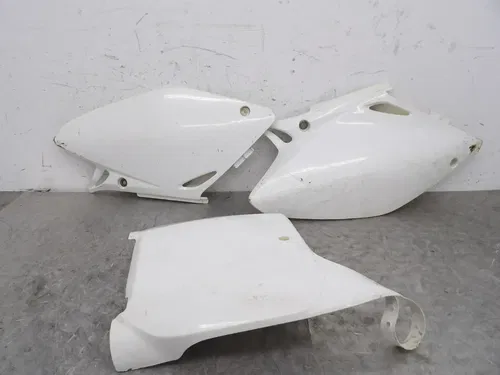 2002 HONDA CRF450R OEM FRONT PLATE NUMBER LEFT RIGHT COVER FAIRING COWL