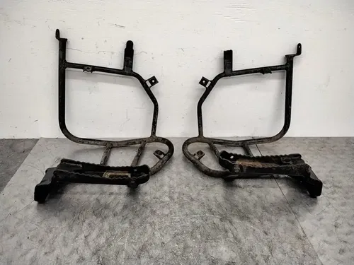 2005 KAWASAKI KFX700 OEM LEFT RIGHT FOOT RESTS PEGS STEPS W BRACKETS
