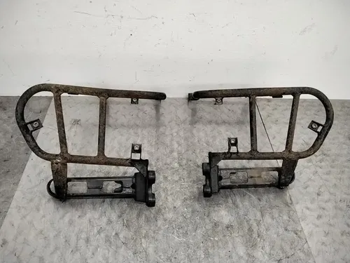 2005 KAWASAKI KFX700 OEM LEFT RIGHT FOOT RESTS PEGS STEPS W BRACKETS