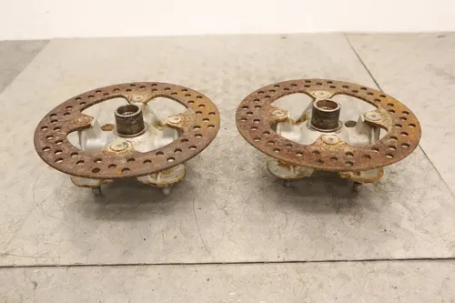 2005 KAWASAKI BRUTE FORCE 750 KVF750B 4X4I OEM FRONT WHEEL RIGHT LEFT HUBS HUB