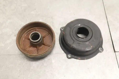2005 SUZUKI QUADMASTER 50 LTA50 2X4 OEM REAR BACK BRAKE DRUM ASSEMBLY