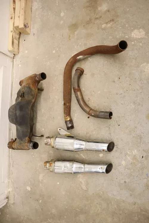 1995 KAWASAKI VULCAN 750 VN750A OEM FULL EXHAUST PIPE MUFFLER HEADER