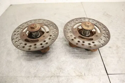 1999 KAWASAKI PRAIRIE 300 KVF300A 4X4 OEM FRONT WHEEL RIGHT LEFT HUBS HUB SET