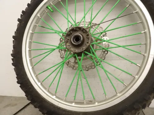 2008 06-08 Kawasaki Kx250f Kx450f Front Wheel Tire Rim Hub Brake Rotor 21x1.60