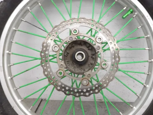2008 06-08 Kawasaki Kx250f Kx450f Front Wheel Tire Rim Hub Brake Rotor 21x1.60