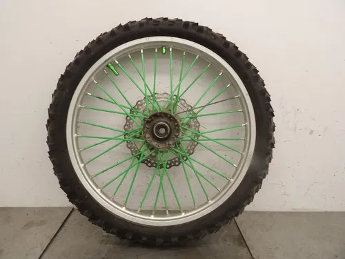 2008 06-08 Kawasaki Kx250f Kx450f Front Wheel Tire Rim Hub Brake Rotor 21x1.60