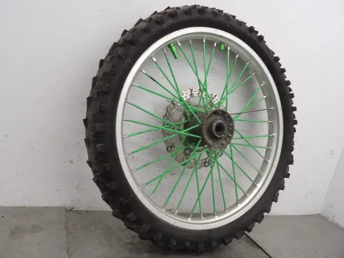 2008 06-08 Kawasaki Kx250f Kx450f Front Wheel Tire Rim Hub Brake Rotor 21x1.60