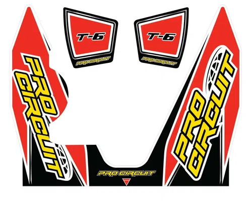 PRO CIRCUIT DC14T6-YZ450F T-6 WRAP/END CAP DECAL YZ450F REPLACEMENT MUFFLER